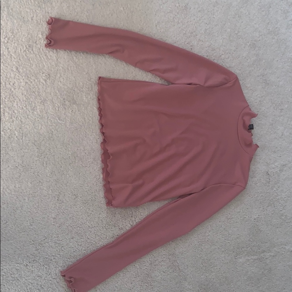 Hot pink forever 21 long sleeve top